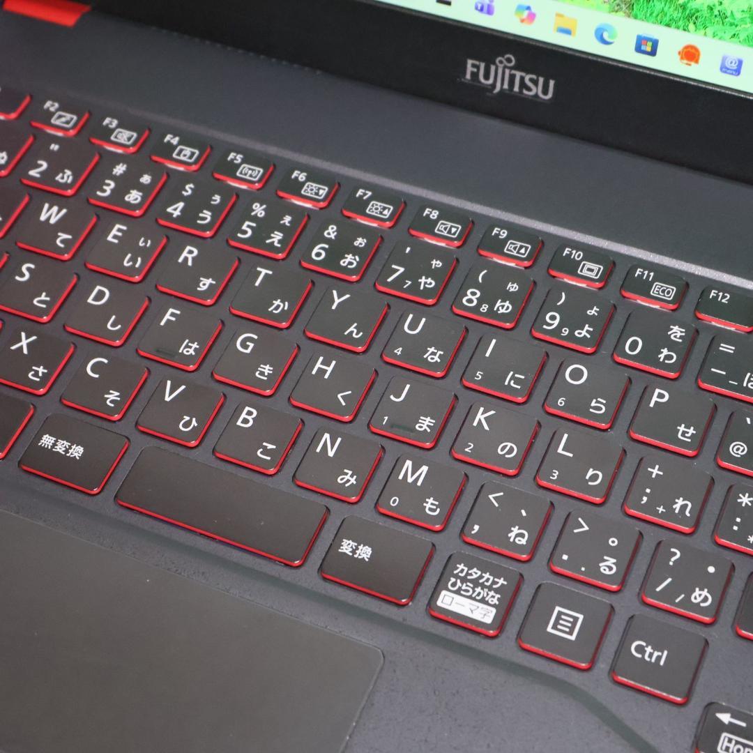 美品！人気の赤Win11公式対応i7/メ8G/SSD/FHDタッチ/無線/カメラ