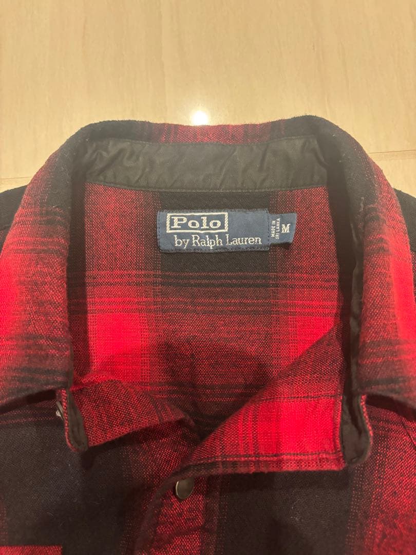 Polo Ralph Lauren 90s オンブレ フランネルシャツM 赤
