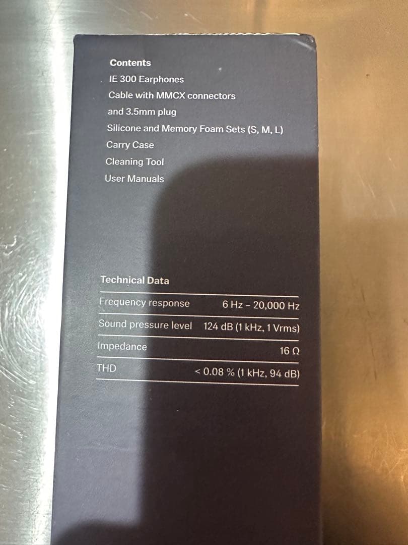 Sennheiser IE 300、 MMCX microphone セット