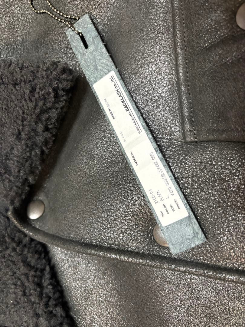 25AW バックラッシュ　スペインムートンカーコート　strum rrl