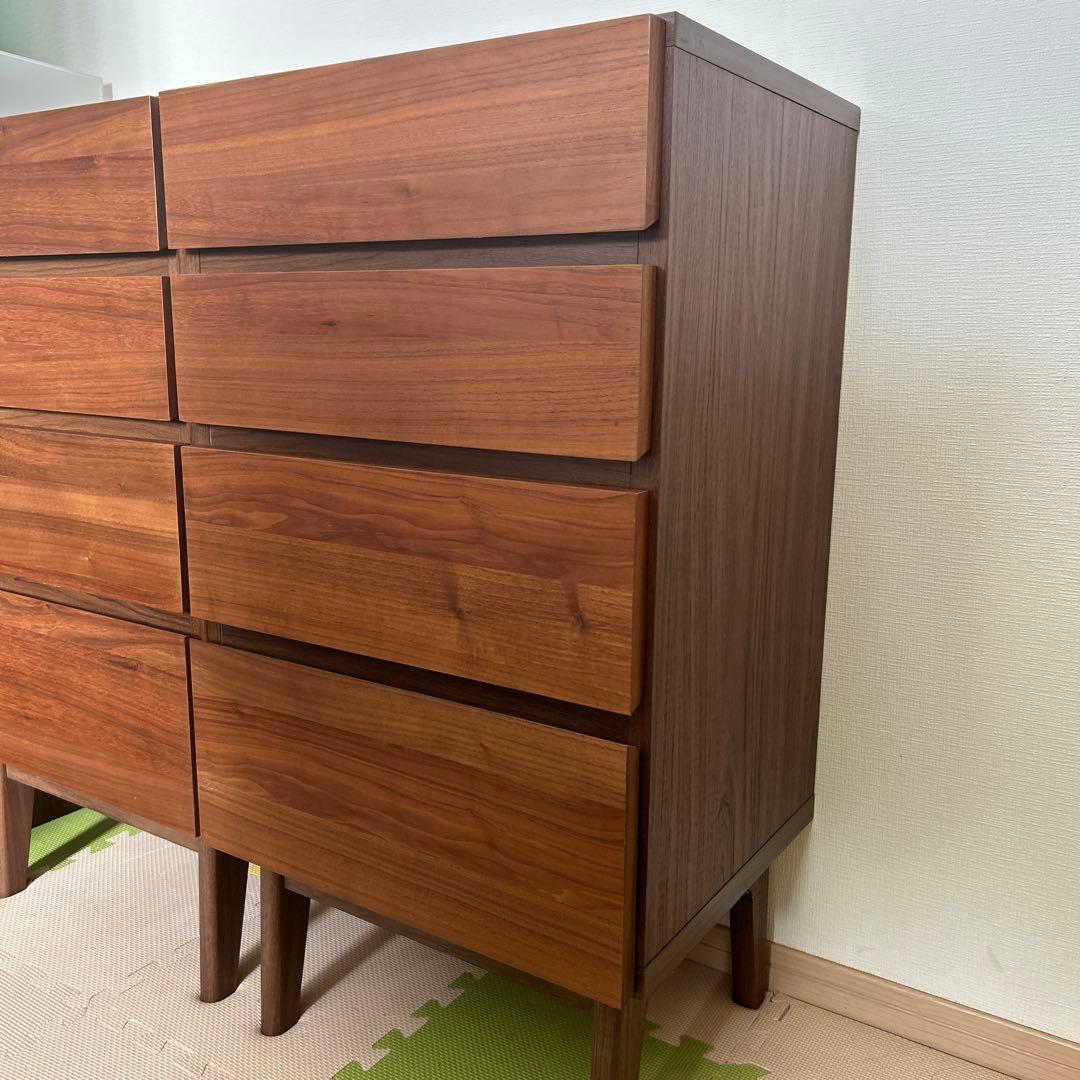 チェスト キャビネット 脚付き リビングボード 幅45 天然木 ①