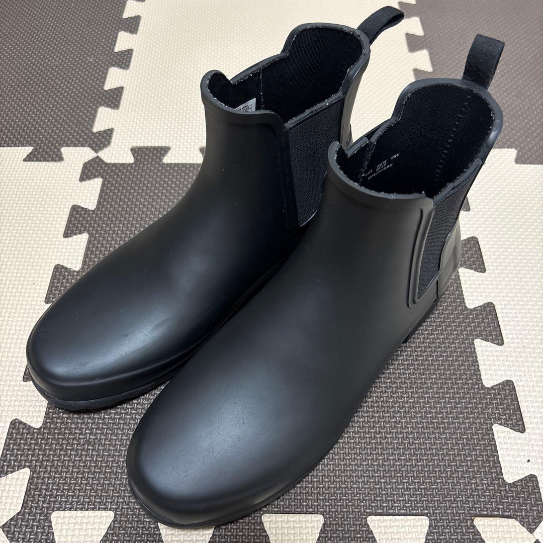 【美品】Hunter 24.5cm レインブーツ　サイドゴア