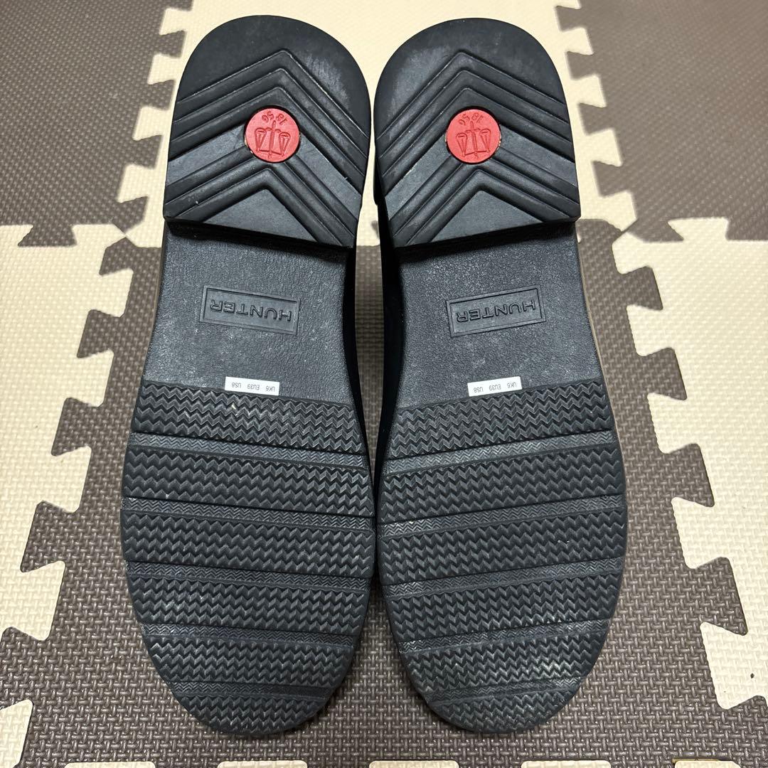 【美品】Hunter 24.5cm レインブーツ　サイドゴア