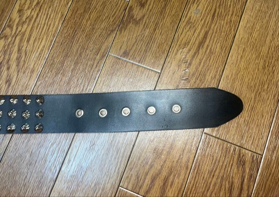 WENDY'S スパイク付きレザーベルト