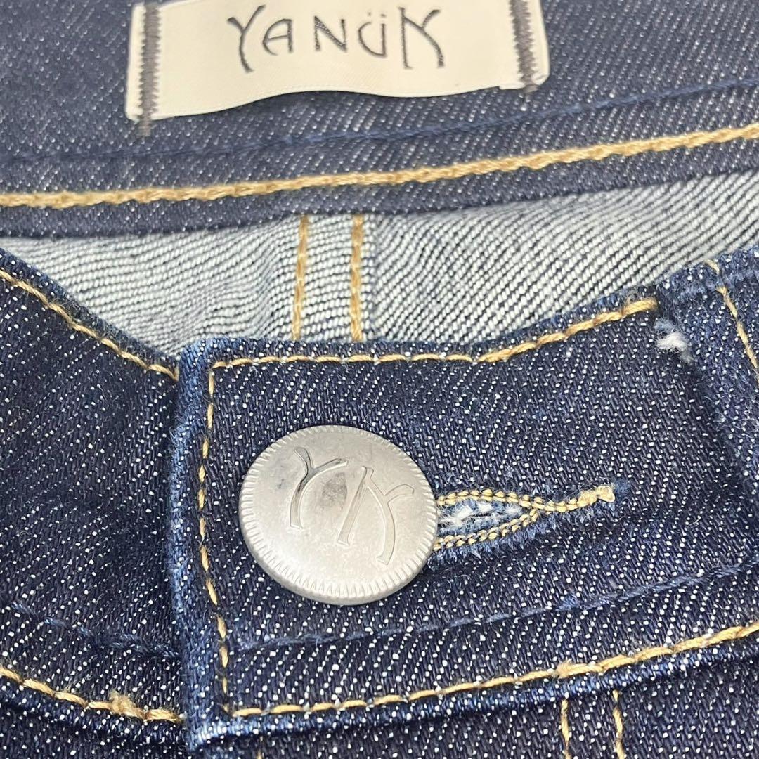 美品 ヤヌーク LEA ボーイズストレート OWL 25インチ インディゴ 濃紺