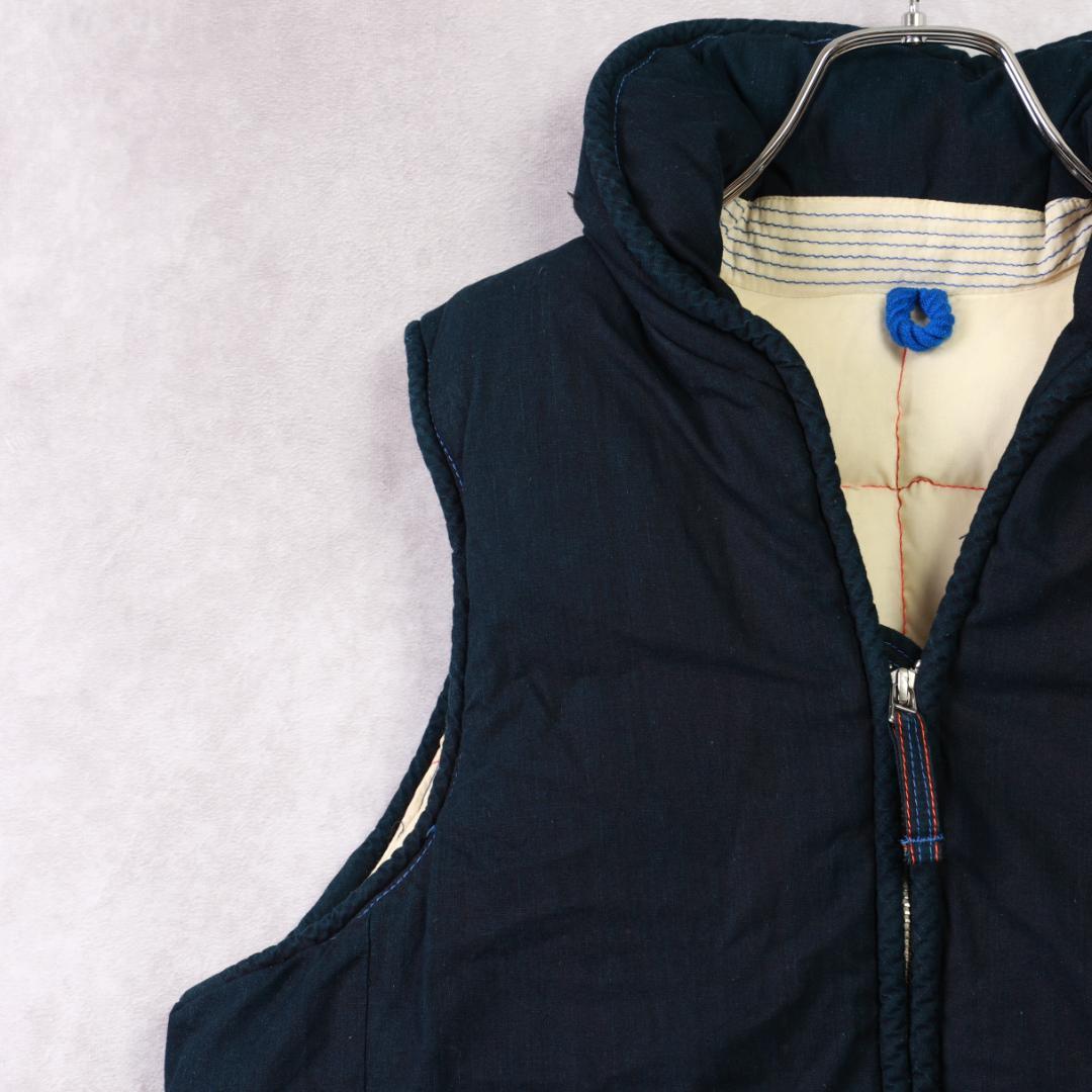 PAL'LAS PALACE　ダウンベスト　ネイビー 秋冬 人気 大きいサイズ