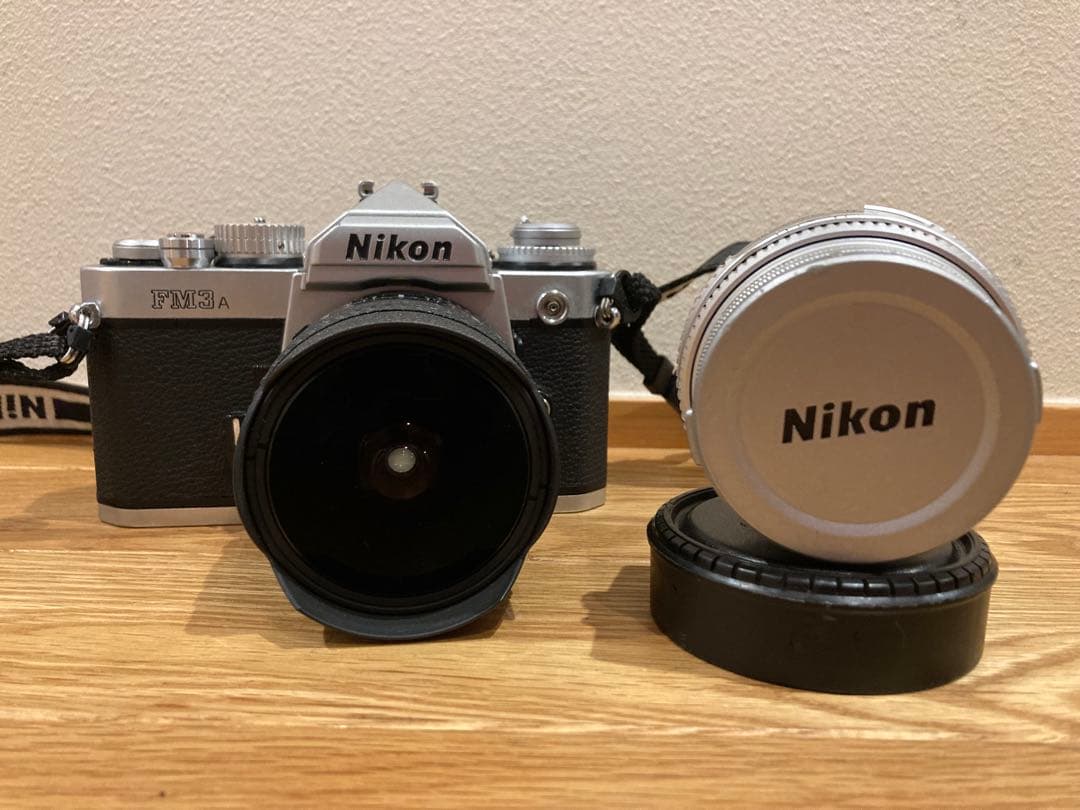 Nikon film camera FM3Aとレンズ2種