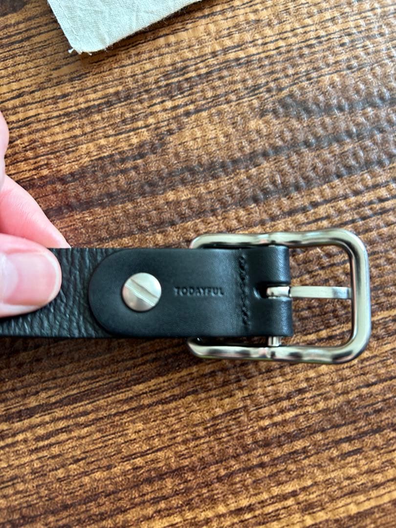 トゥデイフル Vintage Leather Belt レザーベルト