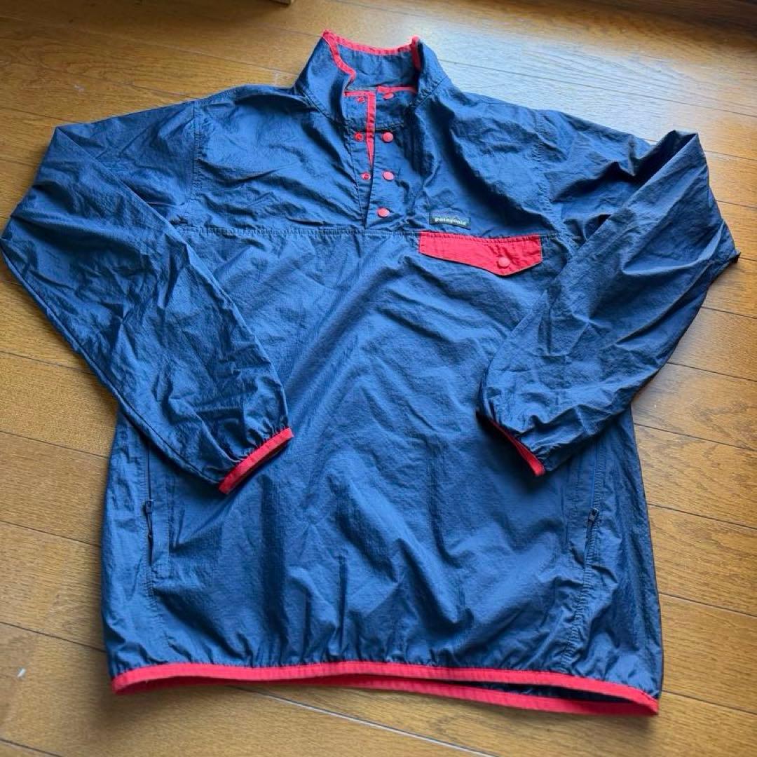 美品 Patagonia 24150 ナイロンプルオーバー 紺赤 SBNE