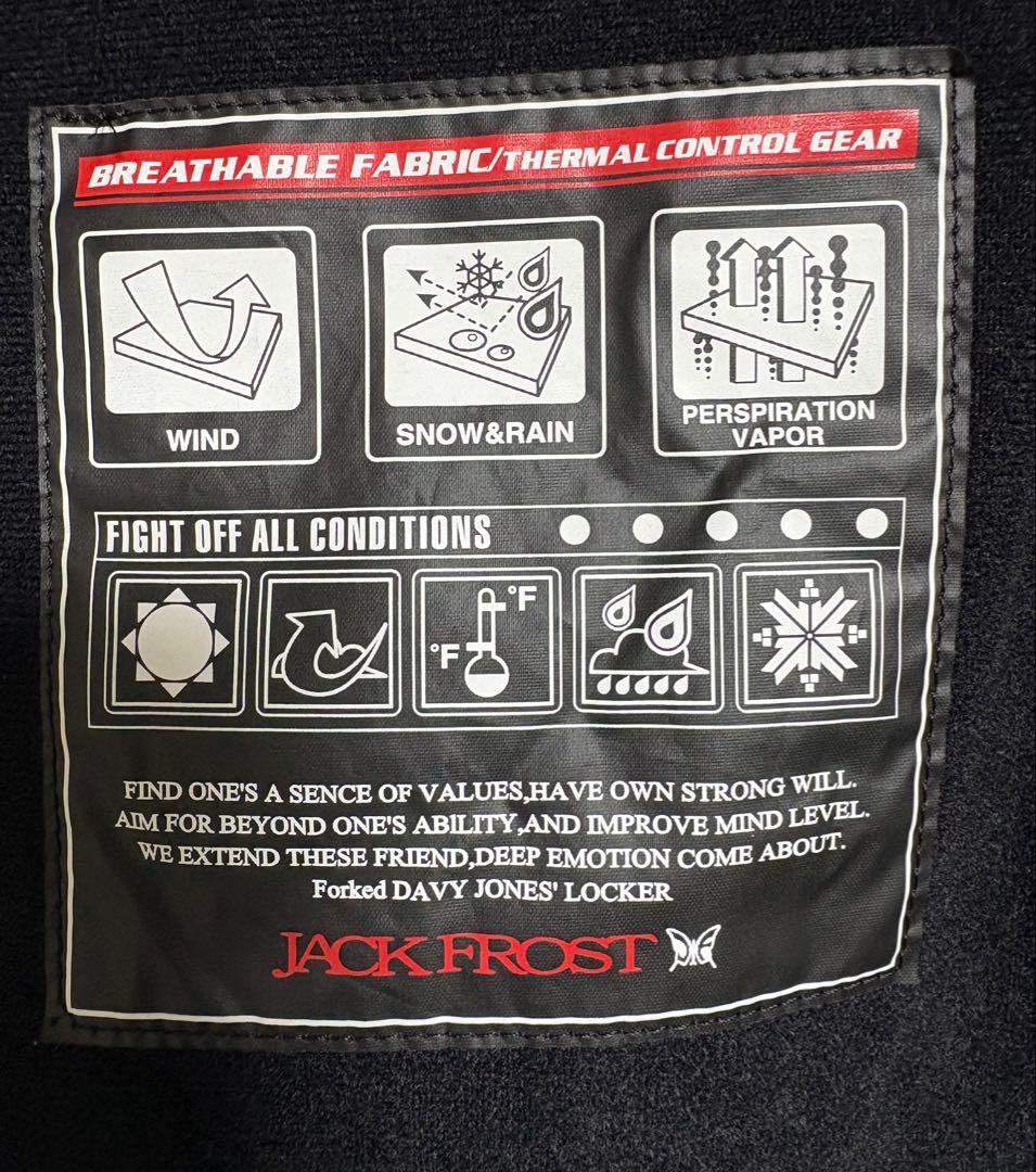 ♦︎良品♦︎オンヨネJACK FROST オールブラック　スノボ・スキーウェア　XL