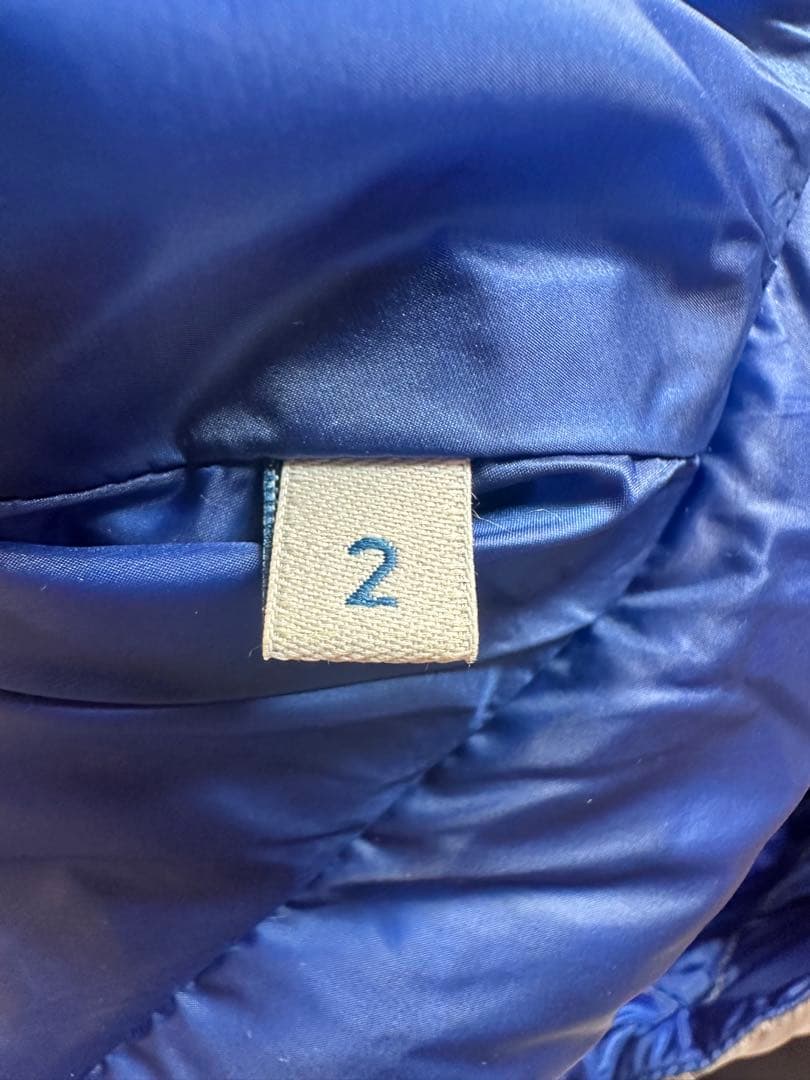 MONCLER ダウンジャケット 青/グレー フード付き