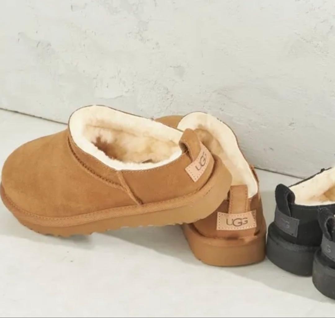 UGG CLASSIC MICRO ブラウン スリッポン