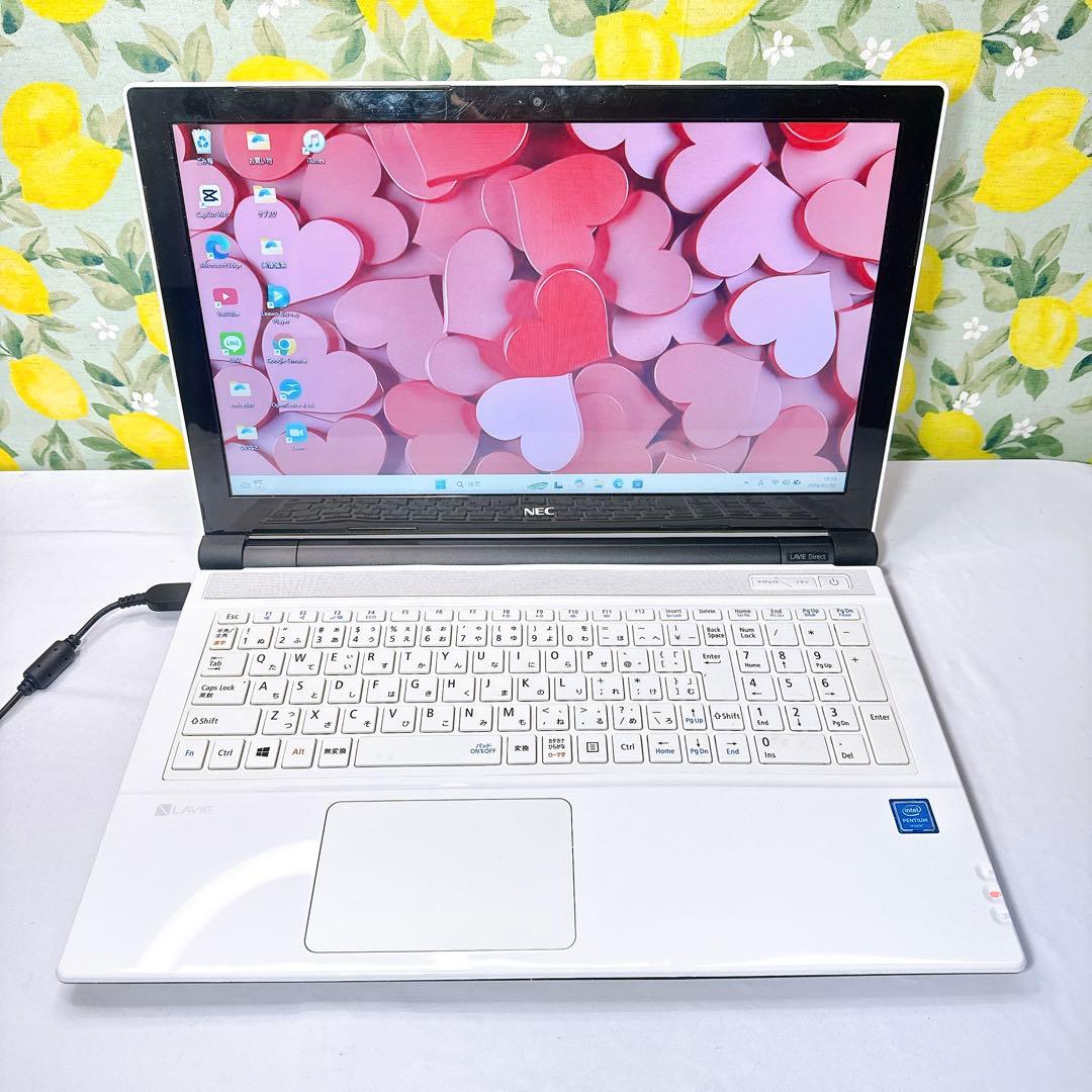 薄型おしゃれ❤️ホワイトノート❤️Windows11❤️動画編集や事務作業❤️使い勝手◯