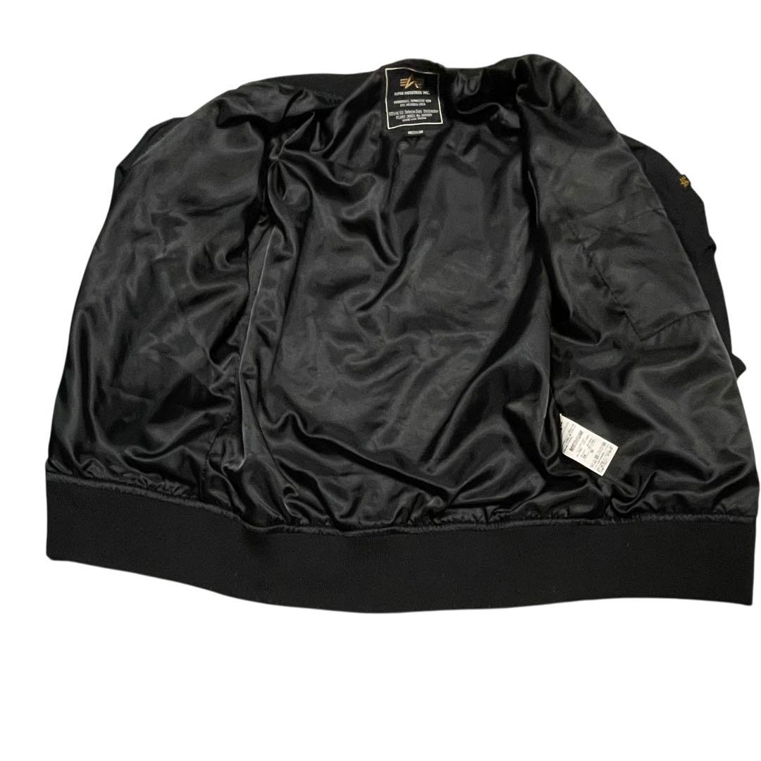 ALPHA MA-1 刺繍 Mサイズ スカジャン風 ブラック