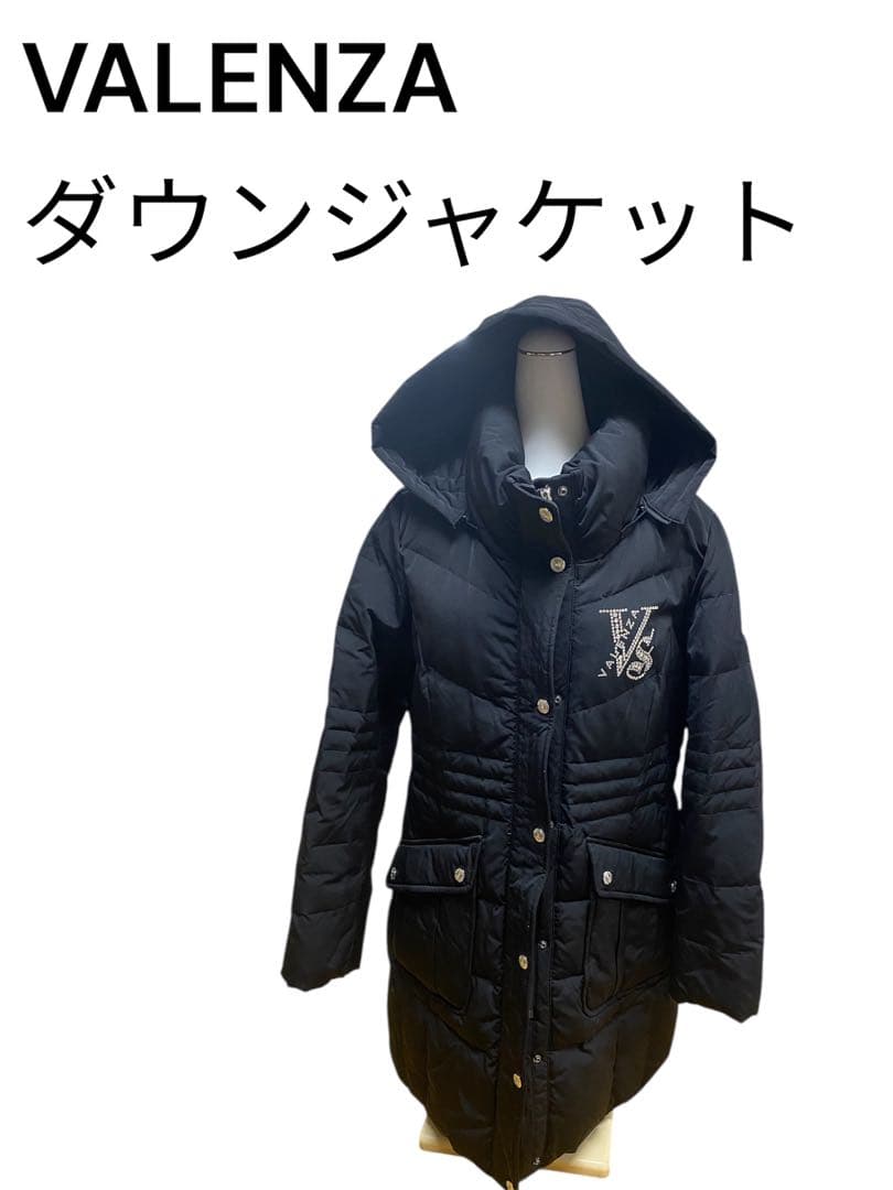 VALENZA ダウンジャケット ブラック　サイズ40