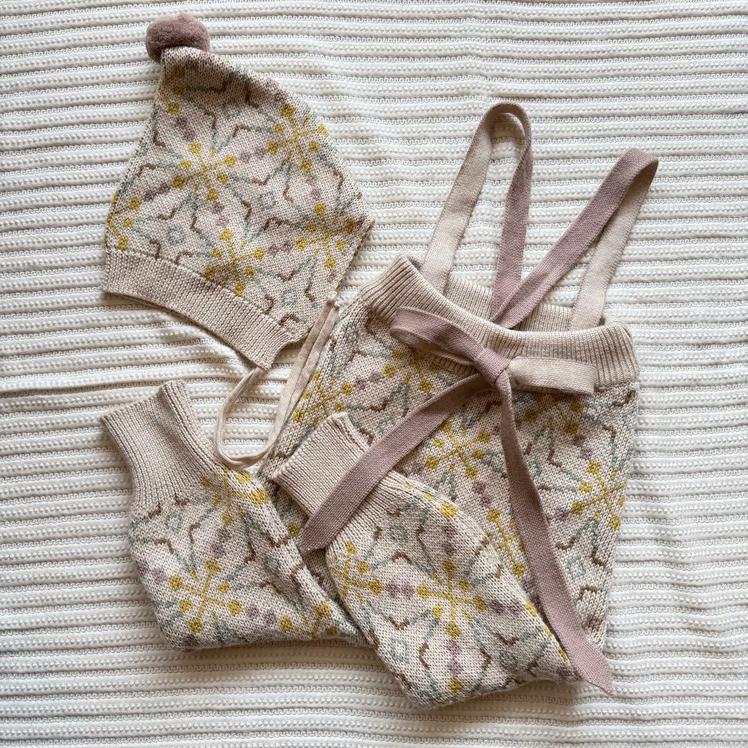 MABLI ニットパンツとボンネット　セット