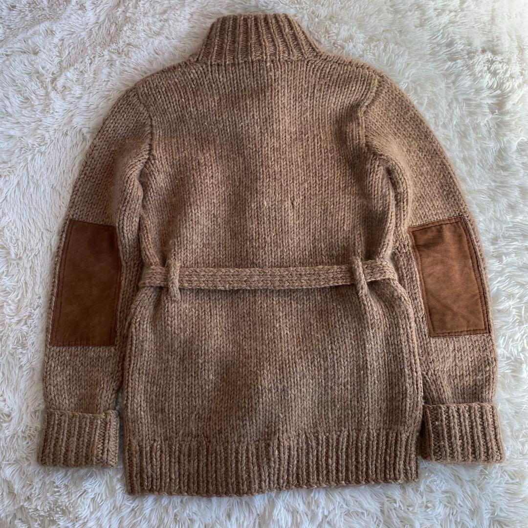 定価10万　希少　ラルフローレン　ハンドニットロングカーディガン　ダッフル　M