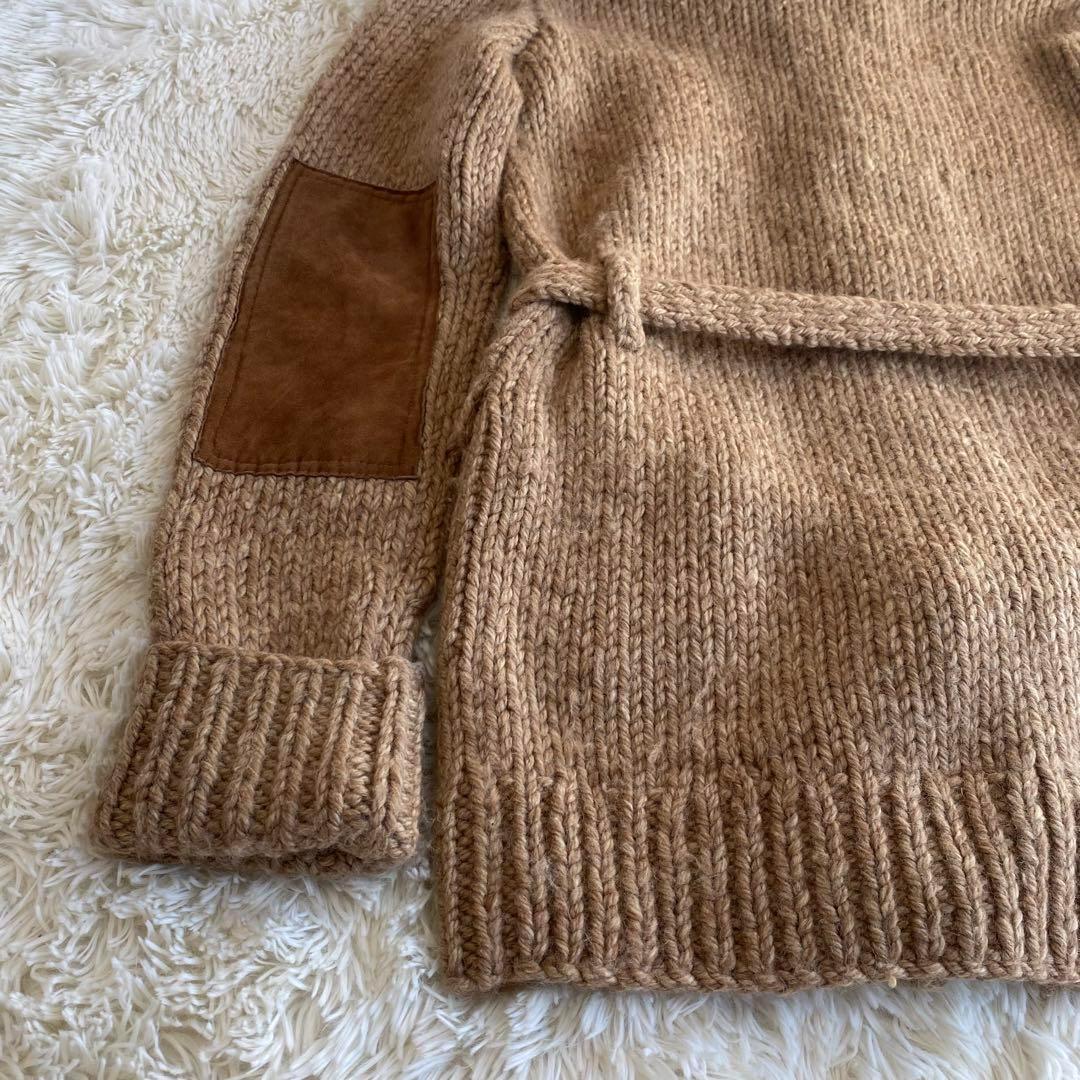 定価10万　希少　ラルフローレン　ハンドニットロングカーディガン　ダッフル　M