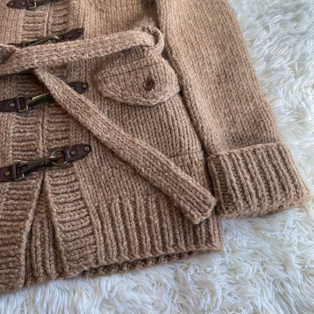 定価10万　希少　ラルフローレン　ハンドニットロングカーディガン　ダッフル　M