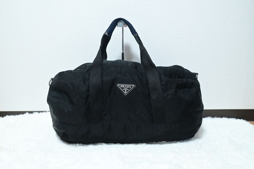 ぽ*た様 良品✨プラダ　ナイロン　ボストンバッグ　手提げ　大容量　旅行用