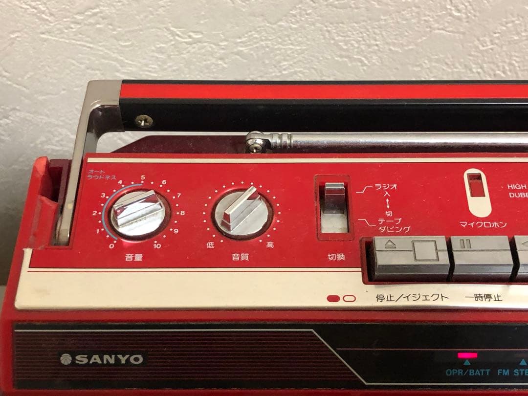 SANYO MR-WU4L ラジカセ ラジオ動作確認済　カセットテープ不良