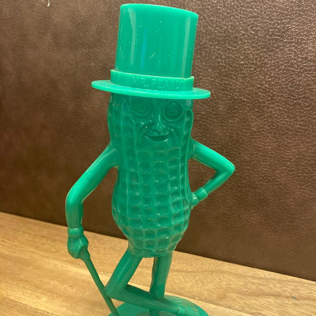 ミスターピーナッツ ビンテージバンク 貯金箱 アドバタイジングフィギュア緑
