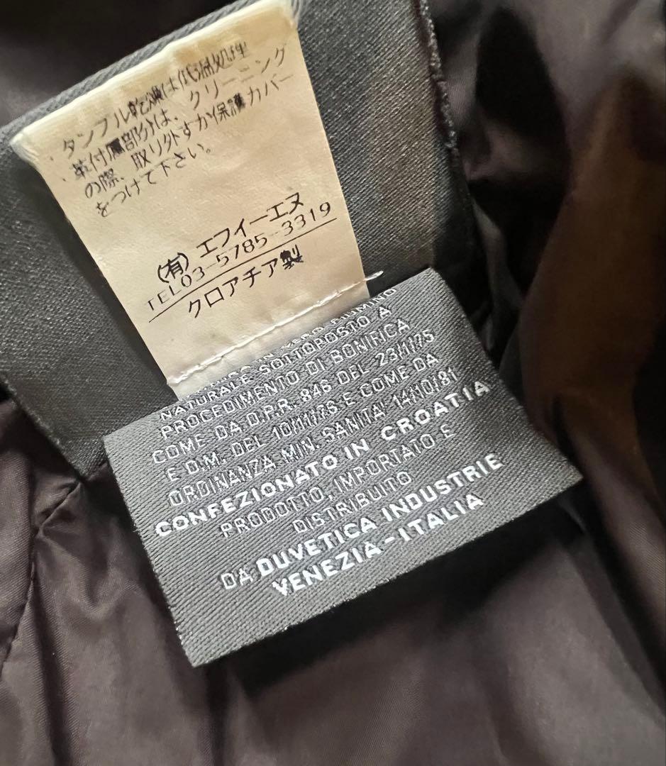 美品DUVETICA（デュベティカ）POLLUCE ブラックダウンジャケット50