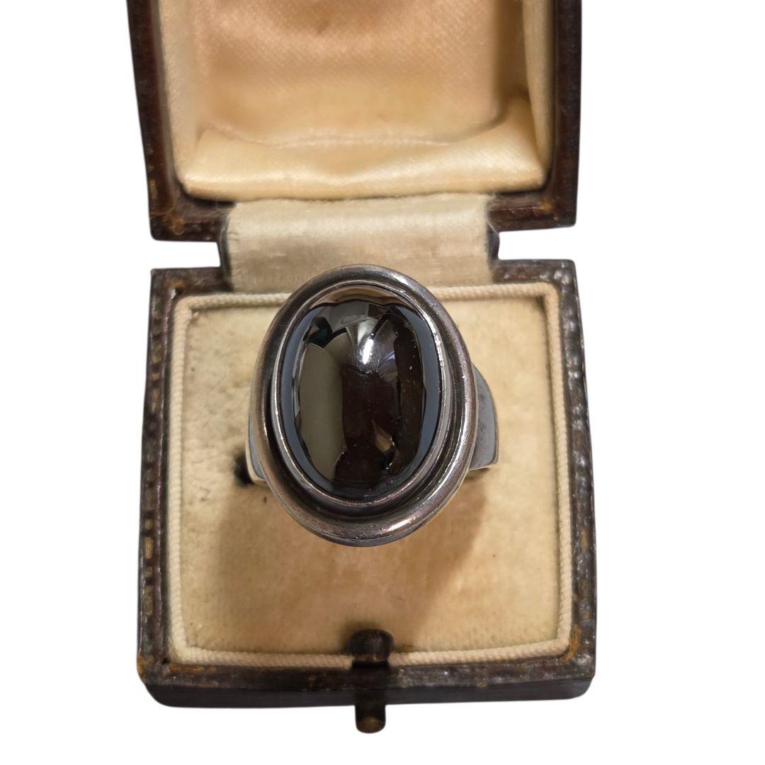 ジョージジェンセン リング 46A ヘマタイト 16.5号 ユニセックス 廃盤