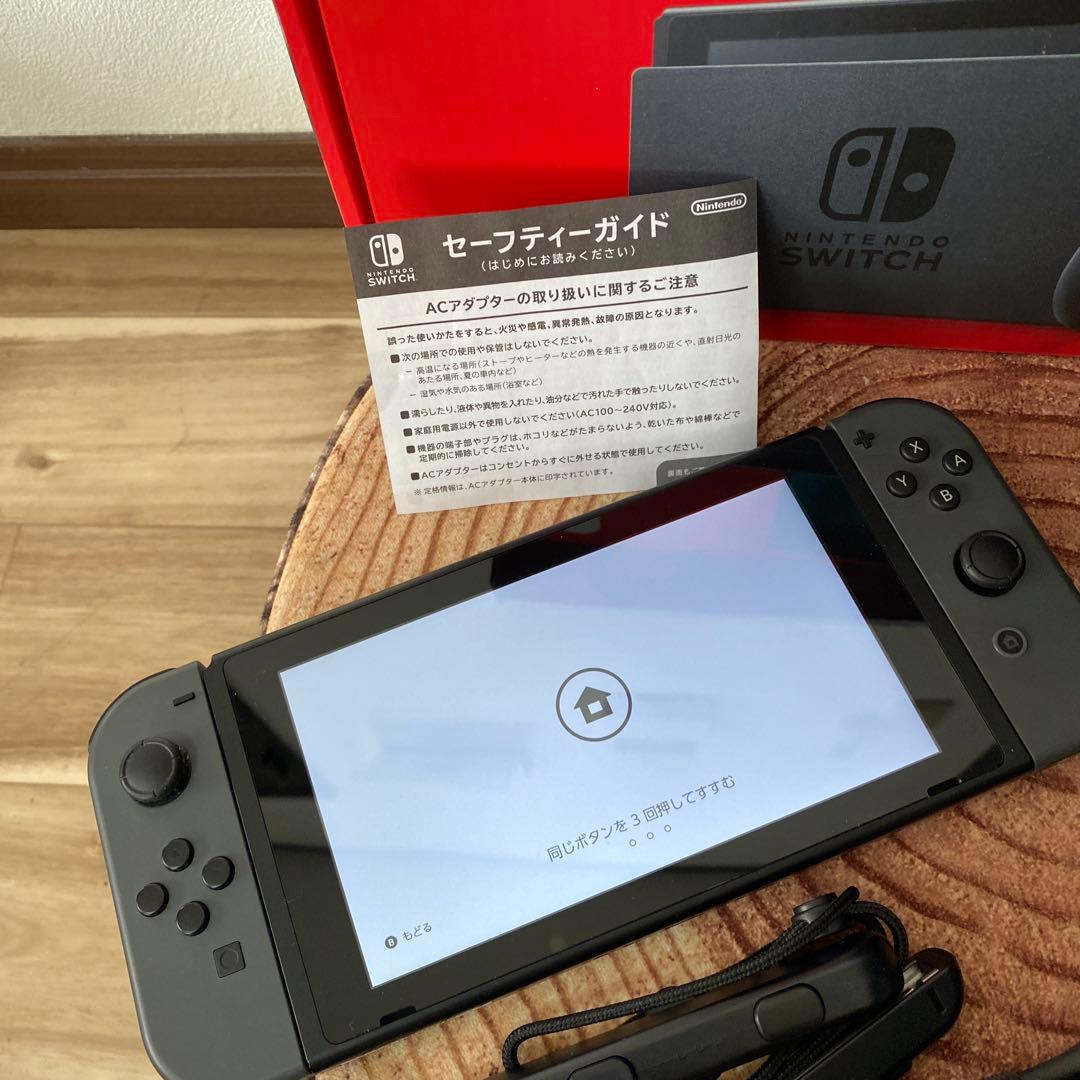 Nintendo Switch ニンテンドースイッチ本体　グレー ①