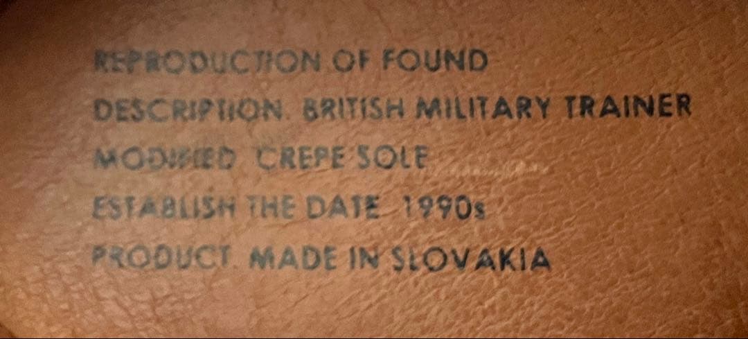 希少！リプロダクションオブファウンド 1800 ブリティッシュトレーナー