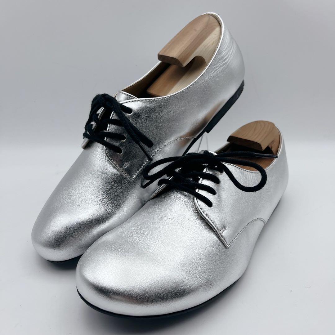 極美品✨ビルケンシュトック ソーンダース メタリックシルバー 39 25cm