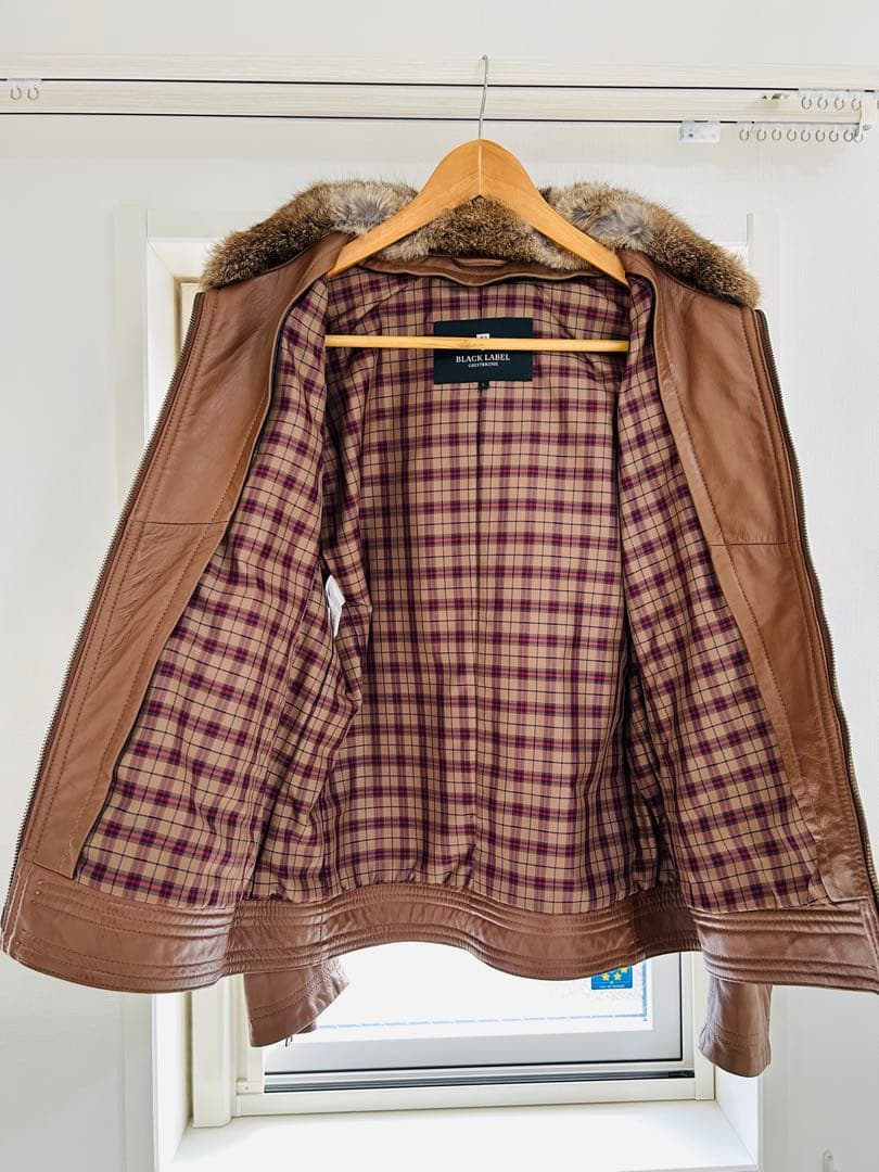 BLACK LABEL CRESTBRIDGE 羊革 ファージャケット