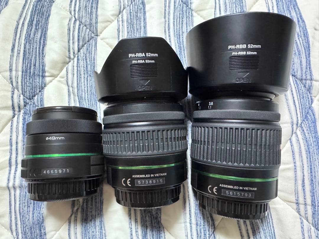 （最終）PENTAX 3本セット（18-55mm 50-200mm 35mm）