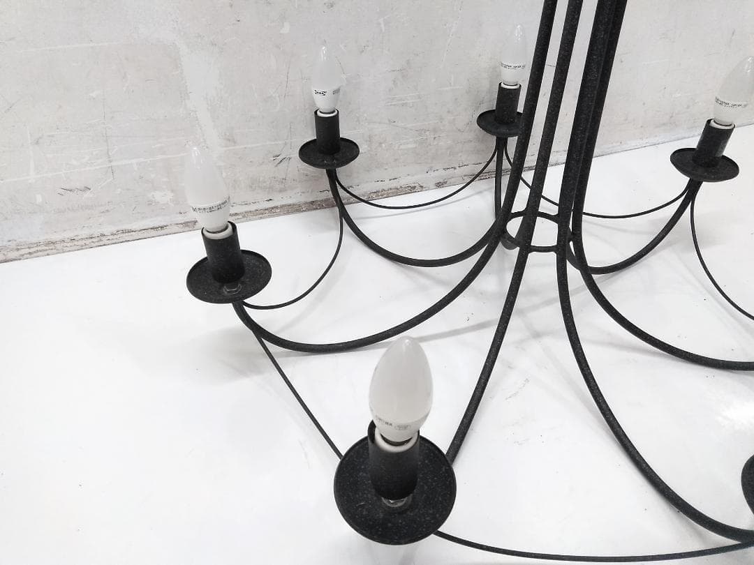 KOIZUMI シャンデリア AAE580114 ブラック 7灯 ♪