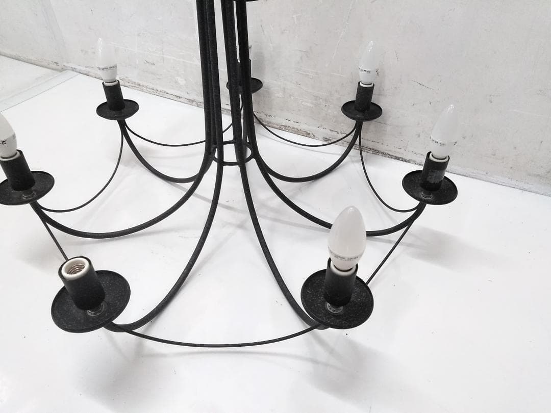 KOIZUMI シャンデリア AAE580114 ブラック 7灯 ♪