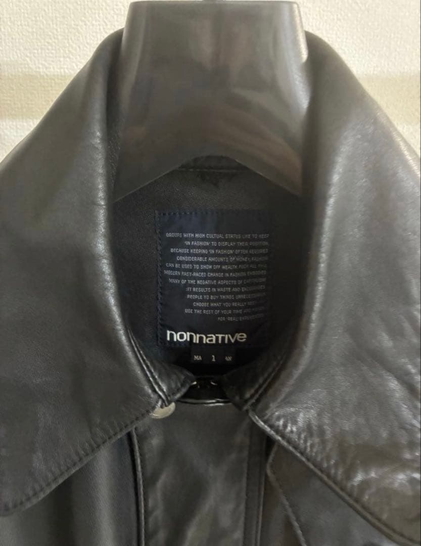 j*k様 nonnative 黒 レザージャケット サイズ1