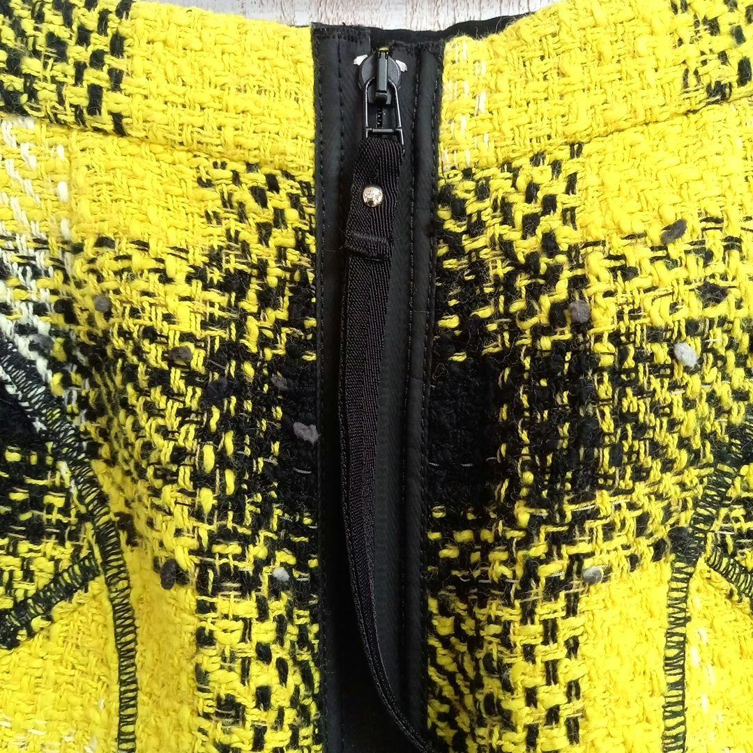 ★みー★☆美品 N°21 ヌメロヴェントゥーノ ツイード ジップ スカート