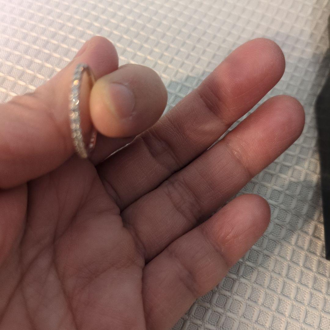 k10wgダイヤモンドハーフエタニティリング9号【最終価格】