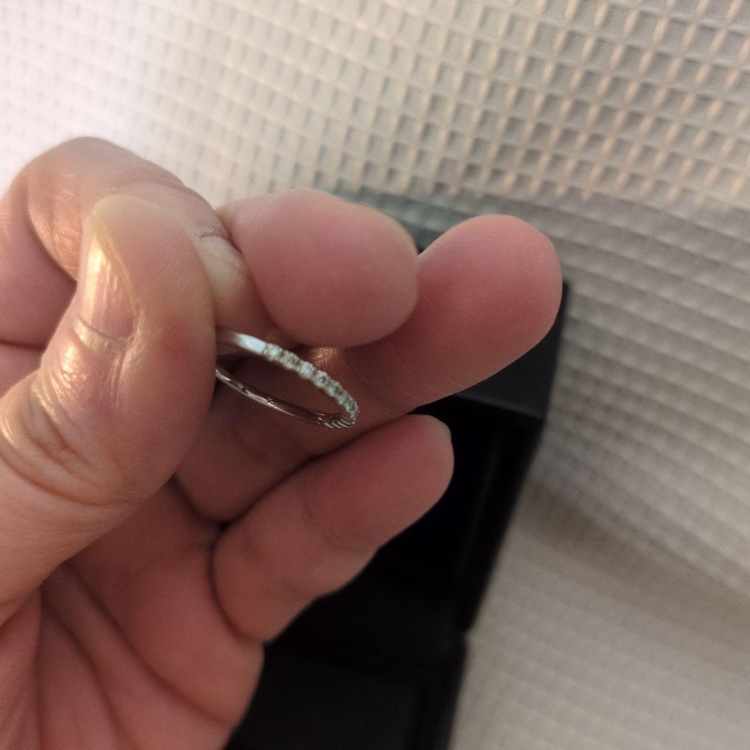 k10wgダイヤモンドハーフエタニティリング9号【最終価格】