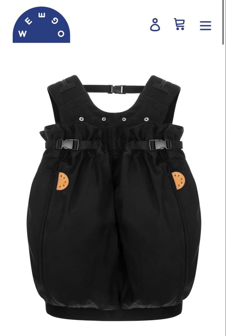 weego ウィーゴーツインブラック ふたご　抱っこ紐 説明書付き（未使用品）