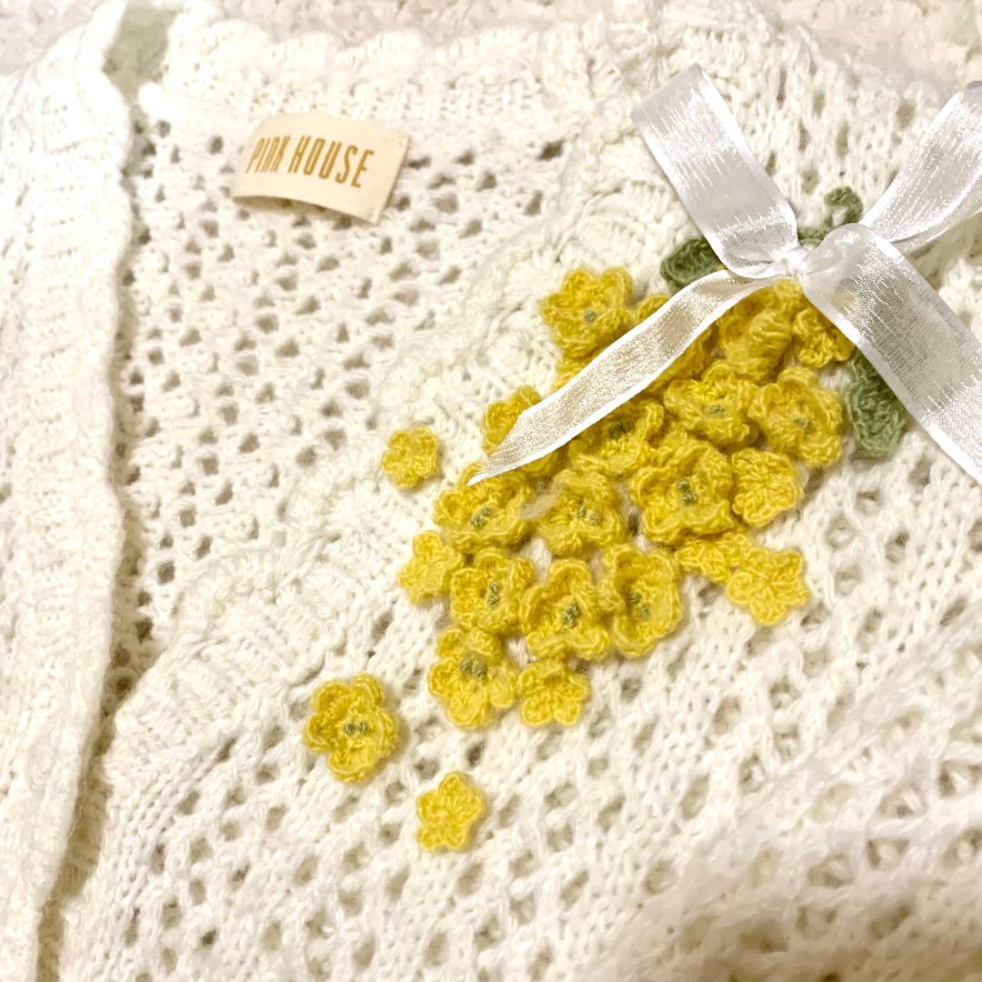 PINK HOUSE ニットカーディガン