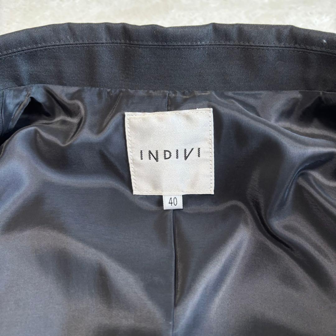 ✨️美品 INDIVI インディヴィ パンツスーツ セットアップ 黒 Lサイズ