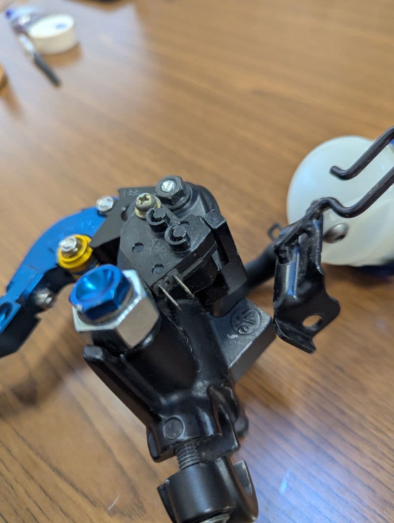 NISINラジアルマウント フロントブレーキマスターシリンダー社外レバー付き美品