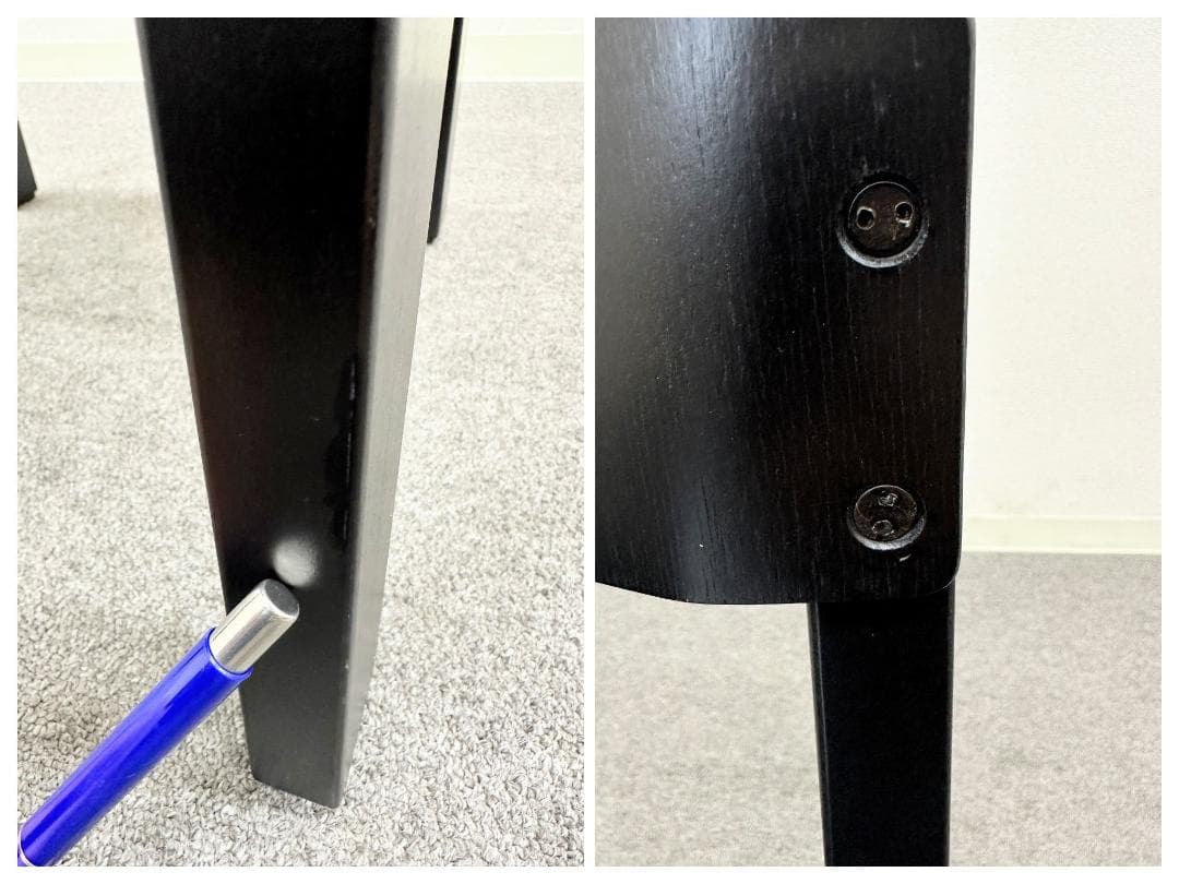 80’ｓ■SCHLAPP MOBEL■CANTOチェア　黒　ドイツ　木製椅子