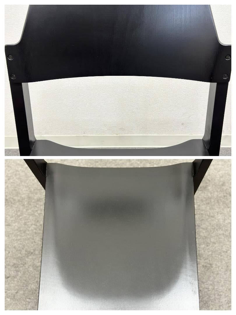 80’ｓ■SCHLAPP MOBEL■CANTOチェア　黒　ドイツ　木製椅子