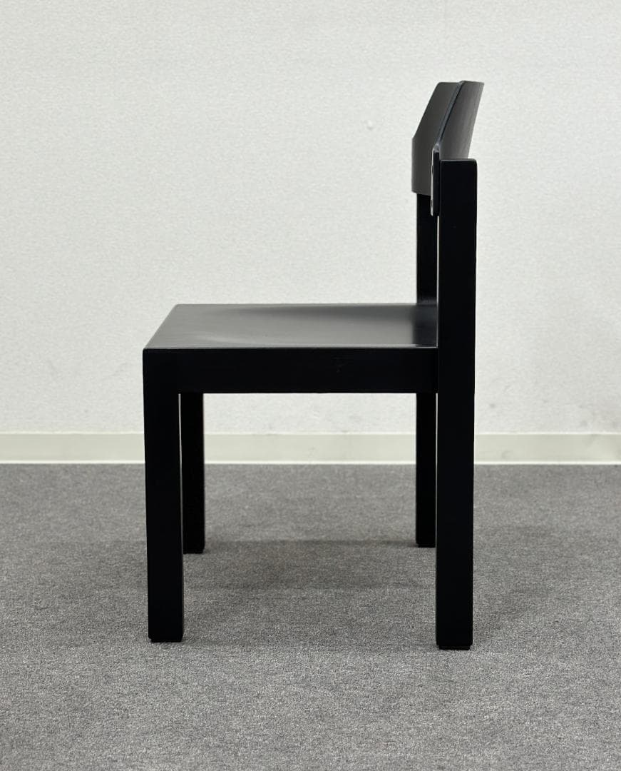 80’ｓ■SCHLAPP MOBEL■CANTOチェア　黒　ドイツ　木製椅子