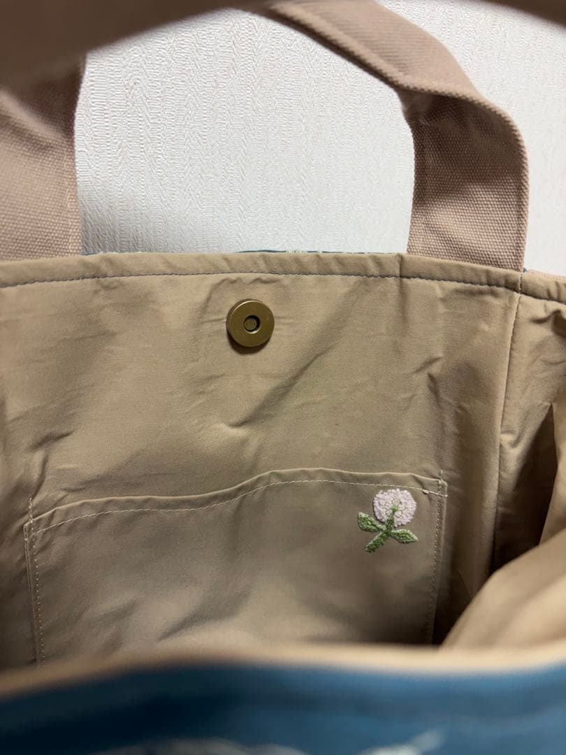 ミナペルホネン＊sometimes luckyギャザポケバッグ✂️ハンドメイド