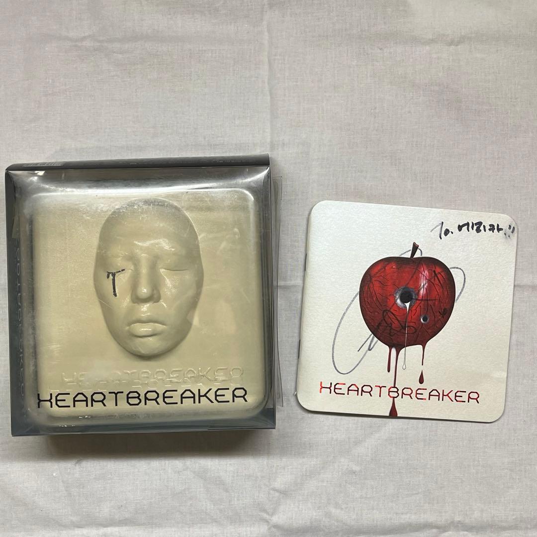 G-DRAGON ジヨン HEARTBREAKER 韓国版 CD 直筆サイン入り