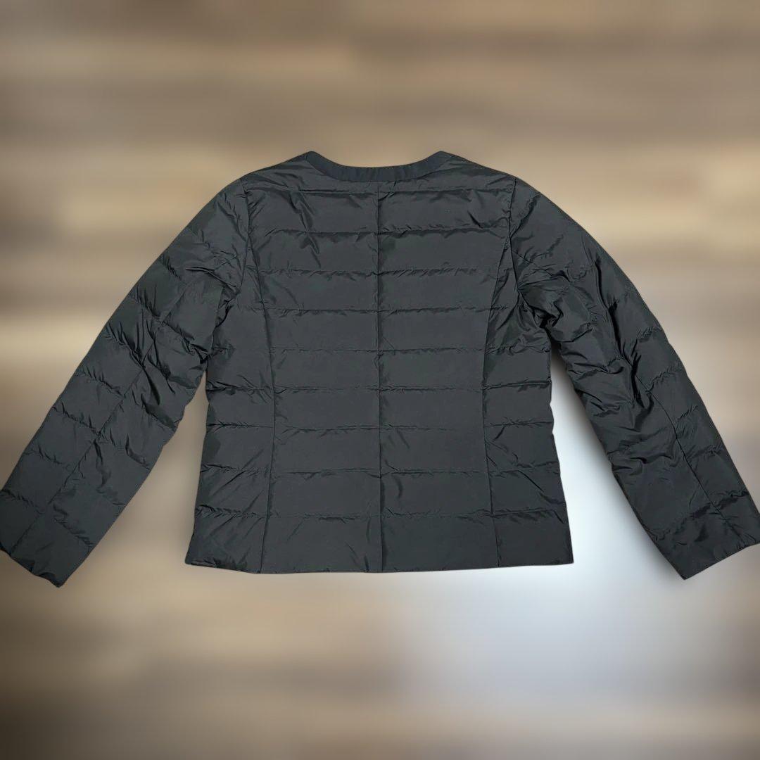 anySiSノーカラーダウン ジャケット　S ブラック