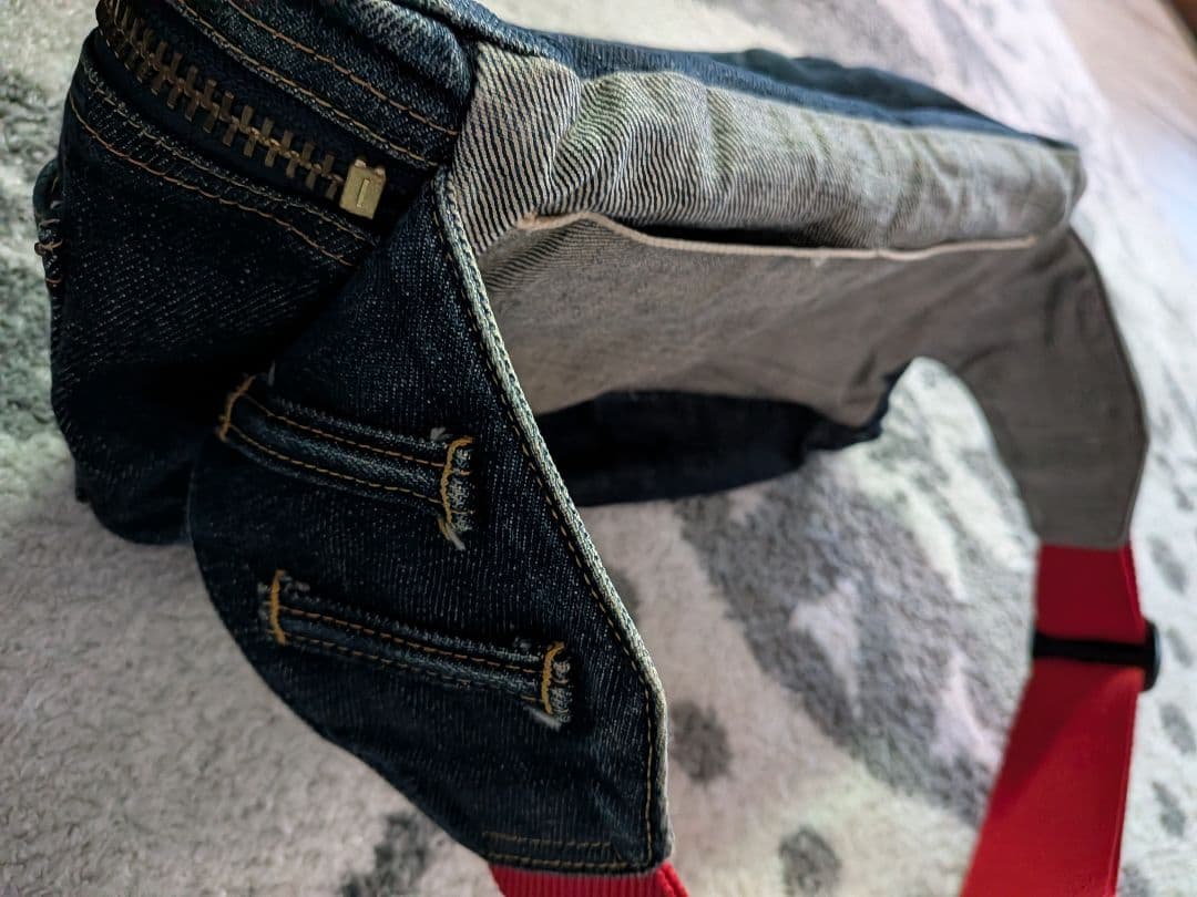 えびす　EVISU　ボディーバッグ　ウエストバッグ かもめマーク総刺繍　超レア